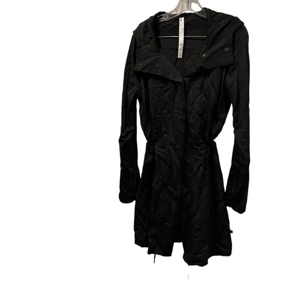 lululemon athletica black 3/4 hoodie lightweight Apres Workout jacket 8 - Picture 1 of 5